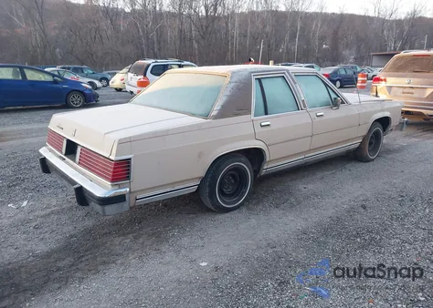 1985 Mercury Grand Marquis from USA, damaged, VIN 2MEBP95F9FX615581